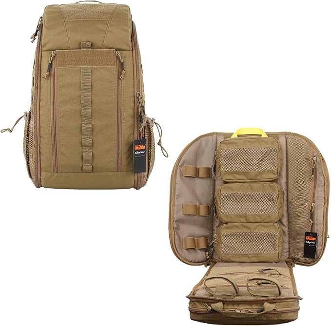 EXCELLENT ELITE SPANKER Medical Backpack Tactical Knapsack Outdoor Rucksack Camping Survival First Aid Backpack（Coyote Brown