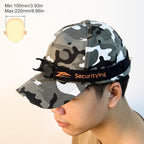 SecurityIng Head Lamp Strap with Bracket, Elastic Headband Adjustable Headlight Strap Headlamp Band for 22mm - 26mm Headlight Bracket