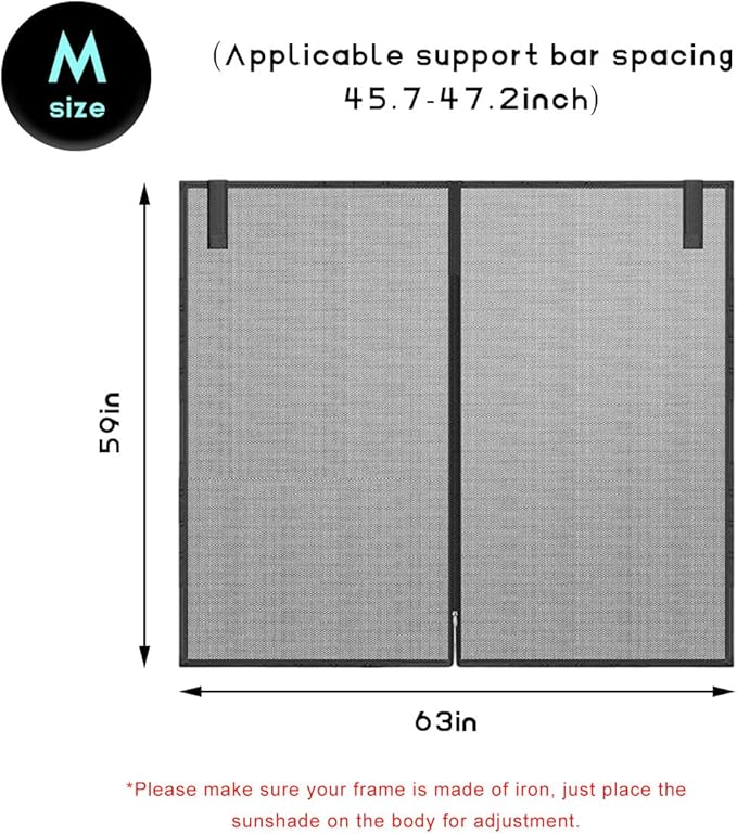 Car Tailgate Mesh Screen, Magnetic Mount Auto Tailgate Rear Windshield Sunshade Net, Breathable Trunk Mesh Tent Vehicle Camping for SUV Van MPV, Camping Gear Accessories