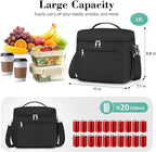 DALINDA Lunch Bag Cooler Bag Lunch Box for Women Men, 13L Large Insulated Leak Proof LunchBox Lightweight for Picnic,Grocery,Beach,Camping,Travel,Work