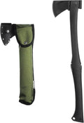 AGAWA ADK26 - Transforming Hatchet & Camping Axe - 2-in-1 Carbon Steel Log Splitter - Camping Gear for Hiking, Fishing, Hunting, Bushcraft, Survival Kit & Bug Out Bag