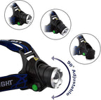WINDFIRE Green Light Headlamp, Hunting Headlamps Rechargeable, Super Bright LED Zoomable Headlight Motion Sensor for Hog Coyote Varmint