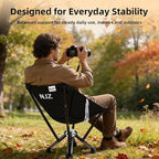 Folding Outdoor Chair — Easy Outdoor Comfort, Simple One-Piece Design, Stable Aluminum Frame, Relaxed Seating for Backyard, Camping & Everyday Use