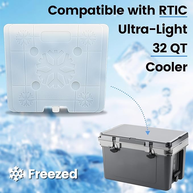 Ice Pack Cooler Divider, Compatible with RTIC Cooler, Freezable Cooler Divider, Cooler Accessories