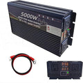5000W Power Inverter 12V DC to 110V AC Converter with LED Display Dual AC Outlets Dual Fans Radiating for RV, Camp, Boat and Home Emergency Portable Pure Sine Wave Inverter (LED Screen, 5000W 12V)