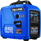 2450-Watt Portable Inverter Generator for Home Use, 1.6Gallon Large Fuel Tank Up to 8.3 Hours Use, 120V Gas Powered Generator Super Quiet - EPA Compliant, Sky Blue