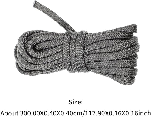 ABOOFAN 12 Rolls Braided Outdoor Survival Rope Tent Guy Lines Heavy-Duty Wear-Resistant Cord 3 Meters Each for Camping Climbing and Hiking Random Color