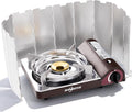 SHINESTAR 14000 BTU Butane Camping Stove, Double Wind-Guard Portable Butane Stove for Camping, Hiking, Emergencies, Tailgating Essentials, Carrying Case Included, Brown