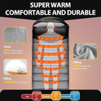 Single Sleeping Bag for Adults Kids 3-Season, Lightweight Waterproof Ripstop, Dual Zipper Bottom Vent, Compression Sack, Portable Camping Hiking Backpacking Gear
