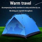 GeRRiT Camping Tents, Shelter-Perfect for Camping,Backpacking and Thru-Hikes, No Need to Build Quick-Open Automatic Tent,Blue Tent