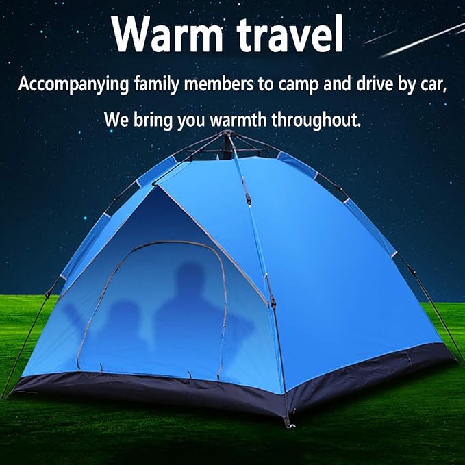 GeRRiT Camping Tents, Shelter-Perfect for Camping,Backpacking and Thru-Hikes, No Need to Build Quick-Open Automatic Tent,Blue Tent
