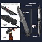 Gifts for Men Him Dad, Survival Kits and Equipment 14 Pcs, Christmas Stocking Stuffers, Anniversary Birthday Gifts for Husband Boyfriend Guy, Camping Essentials, Cool Gadgets for Men