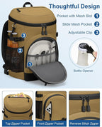 Cooler Backpack Insulated Waterproof,30/45 Cans Backpack Coolers Leakproof Lunch Backpack for Men Women Portable Soft Cooler Bag for Beach Camping Trave Picnic
