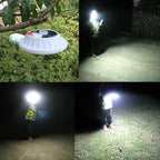 [120 LED 4500mah] Solar Camping Lights Rechargeable Portable Lantern Tent Lamp 5 Mode USB Remote Control Hanging Waterproof for Home Indoor Outdoor Emergency Courtyard 1 Pack