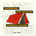 SE Emergency Outdoor Tube Tent with Steel Tent Pegs - ET3683