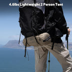 Naturehike Jiling 1/2 Person Backpacking Tent 4 Season Lightweight Tent for Hiking & Bikepacking Easy Setup 3000mm Waterproof Ultralight CampingTents for Outdoor Cycling
