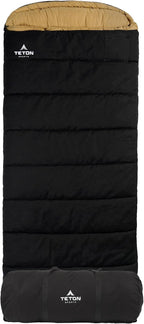 TETON Sports Deer Hunter Sleeping Bag, Warm and Comfortable Camping Sleeping Bag, Teton Tough Canvas Shell for Camping, Hunting, and Cold Weather