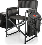 Picnic TIME NFL Unisex-Adult NFL Fusion Camping Chair with Side Table and Soft Cooler, Beach Chair for Adults, Lawn Chair