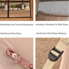 Inflatable Tent Shelter Camping Hub Tent, Waterproof Tent Set Up in 10 Minutes Without Tent Pole, 5-8 People Outdoor Glamping Camping Cabin Tent for Family Hiking and Mountaineering