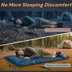 1.8 Pounds Ultralight Camping Sleeping Pad - R-Value 3.0 for 4 Seasons, Durable & 100% Waterproof Outdoor Air Mattress, Compact Sleeping Mat for Hiking, Backpacking, Travel