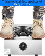 Propane Stove Single Burner Propane Stove 1 Burner 12,000 BTU Auto Ignition Gas Stove with CSA Hose for Outdoor Cooking,Emergency