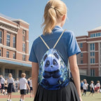 Upetstory Adorable Panda Drawstring Backpack for Women Kids Cinch Sackpack Portable Draw String Bag Outdoor Beach Workout Gym Bags Storage Pouch