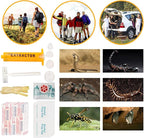 Snake Bite Kit, Bee Sting Kit, Emergency First Aid Supplies, Venom Extractor Suction Pump, Bite and Sting First Aid for Hiking, Backpacking and Camping. Includes Bonus CPR face Shield (Camouflage)