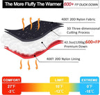Ultralight Down Sleeping Bag for Adults with 600 Fill Power, Compact Sleeping Bag for Backpacking, Hiking and Camping