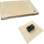 SoloWilder Fire Pit Mat 40" Wood Stove Under Grill Mat (940°F Safety) for Deck BBQ Fireproof Floor Tent Campsite Insulation Protection