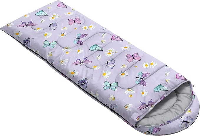 QOOMO Camping Sleeping Bags,3 Season Warm & Cool Weather,Lightweight,Waterproof Sleeping Bags for Adults & Kids,Traveling,and Outdoors,Camping Gear Equipment