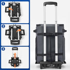 Odoland 48/72 Can Rolling Cooler Bag with Wheels & Handle, Collapsible Insulated Ice Chest for Beach, Camping & Tailgating - Portable Travel Soft Cooler on Wheels, Collapses for Easy Storage