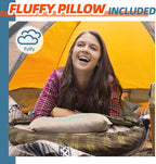 MEREZA 0 Degree Winter Sleeping Bag for Adults Kids with Pillow, Cold Weather Sleeping Bag for 4 Season Camping Hiking Backpacking Sleeping Bags for Big and Tall
