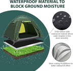 KRUI Tent Footprint, PU 2000 Waterproof Camping Tarp, Durable Tent Floor Saver for Hiking, Backpacking, Hammock, Beach and Picnic