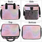 Soft Cooler Bag Colorful Leopard Print Insulated Lunch Box for Men & Women, Large Leakproof Lunch Bag Portable Beach Cooler for Work, Picnic, Road Trips,Fishing, Travel, Camping