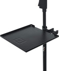 Gator Frameworks Microphone Stand Clamp-On Utility Shelf with 10 Pound Weight Capacity, 9" x 9" Shelf (GFW-SHELF0909)