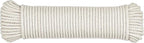 SteadMax 100 ft Natural Cotton Rope, Clothesline Cord, 1/4 inch General Purpose Rope Utility Cord, Ideal for Sports, Outdoors, Tents, Hammocks, Halters, Harnesses, Awnings (1 Pack)
