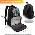 Sea Turle Flower Kids Lightweight Shoulder Backpack 17 Inch Travel Laptop Insulated Cooler Bag Box Stain-resistant Unisex Large Capacity Casual Backpack Meal Bag Lunchbox