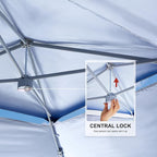 ABCCANOPY 13x13 Pop Up Canopy with Double Ventilated Top, 4 Sandbags, 4 Ropes and 8 Stakes (Gray)