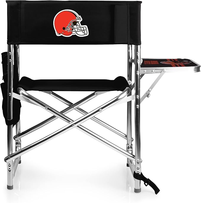 Picnic TIME NFL Unisex-Adult NFL Sports Chair with Side Table, Beach Chair, Camp Chair for Adults