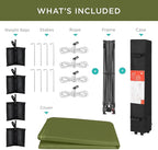 Best Choice Products 10x10ft Pop Up Canopy Tent, Outdoor Shade, 1 Person 1 Minute Set Up, Carry Case, 4 Weight Bags - Olive Green