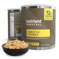 Homestyle Scramble Eggs High Protein Meal (10 Servings) Freeze Dried Prepper Supplies & Emergency Food Supply, 40 Essential Nutrients, Shelf Stable Up to 25 Years, One Can