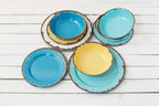Fox Run Melamine Dinnerware Set, Multicolor, 12 Piece