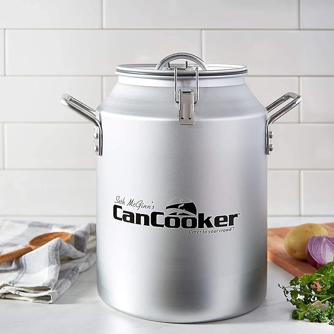 CanCooker 4 Gallon Convection Steam Cooker and Portable Multi-Fuel Single Burner with Convenient Case, Perfect for Feeding 20 People
