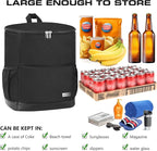 Insulated Cooler Backpack Outdoor - Leak Proof Backpack Cooler 30 Cans, Waterproof Lightweight Cooler Bag for 12h Hot/Cold Retention - Soft Cooler for Travel, Camping, Beach, Lunch