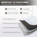 SUV Air Mattress, Double-Sided Thick Flocked Car Air Mattress with Built-in Pump & Pillow, Complete Sleeping Accessories for Auto Camping & Road Trips（Dark Coffee）