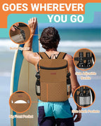 Soft Cooler Backpack 30 Cans/45 Cans, Backpack Coolers Insulated Leak Proof Thermal Lunch Backpack for Men Work Small Cooler Bag Beach Travel Picnic Drink Beverage Beer