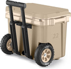 RTIC 22 QT Ultra-Light Wheeled Cooler with Handle, Hard Insulated Portable Ice Chest Box for Beach, Drink, Beverage, Camping, Picnic, Fishing, Boat, Barbecue