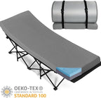 Memory Foam Camping Mattress Pad 3 Inch Thick, Portable Sleeping Pad with Waterproof Cover, Portable Roll Up Cot Mattress Pad Floor Mat for Travel Truck Bed Tent 72" x 24"x 3"