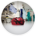 ASA TECHMED First Aid Responder EMS Emergency Medical Trauma Bag Deluxe, Red