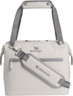 Stanley All Day Julienne Midi Soft Cooler Bag and Lunch Box 12 Quarts | 20 Can Cooler with Handles and Strap | Stays Cold for Hours | Insulated Travel Bag with Zipper | BPA-Free | Ash